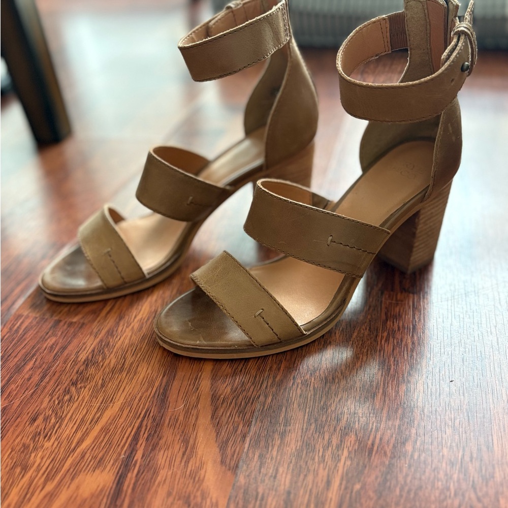 Women's Frye Leather Heeled Sandals